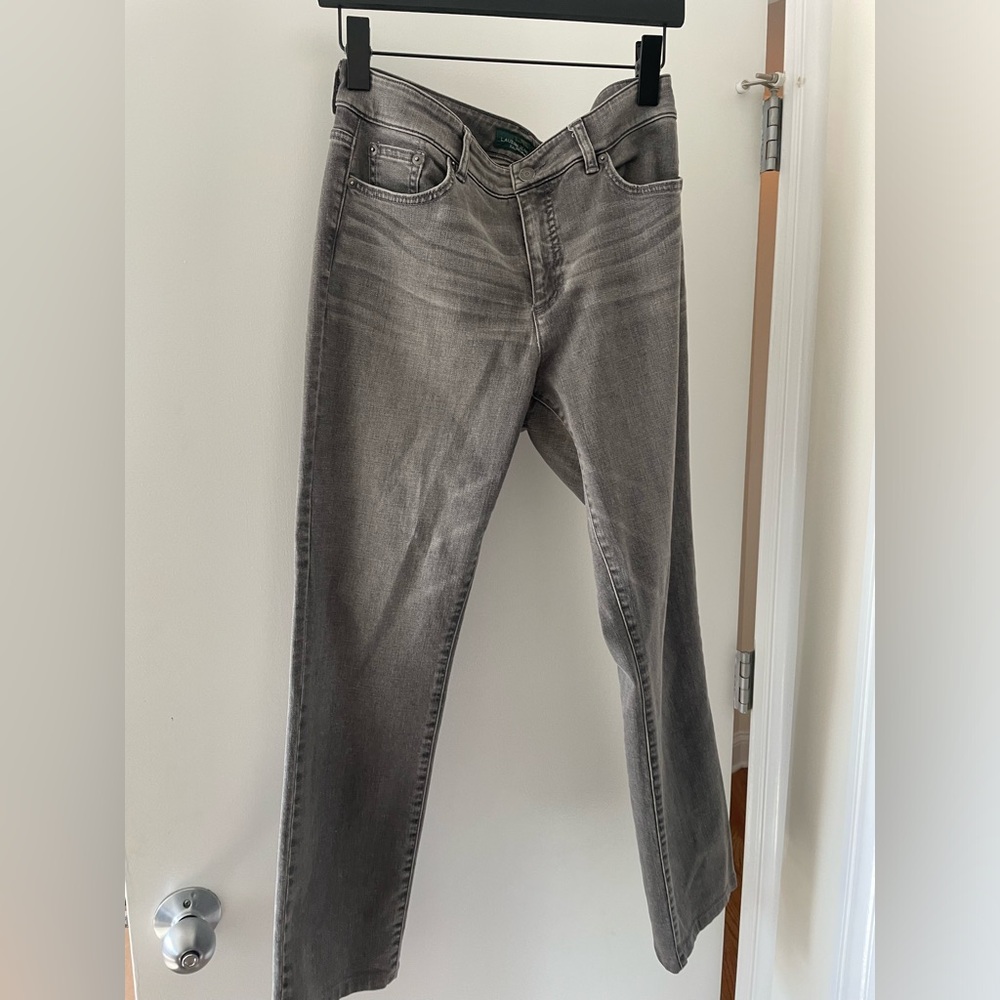 Lauren Ralph Lauren Heritage Jeans Gray EUC size 10